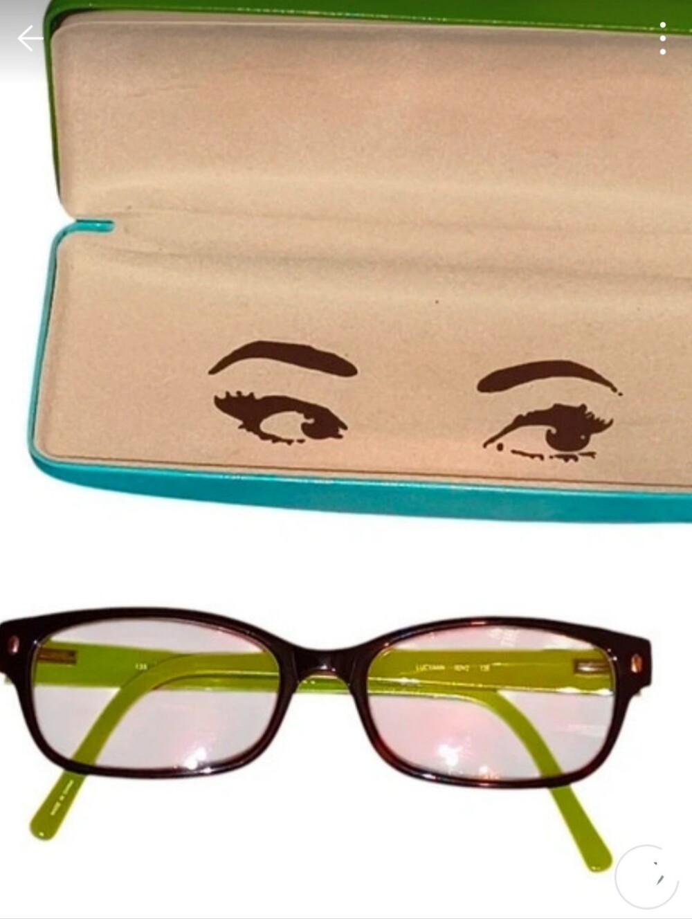 Kate Spade New York Reader GLases Lime Green135 Lucyman ODV2 + Blue/ Green Case